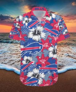 Buffalo Bills Hawaiian Shirt Flowers Pattern Hawaiian Print Shirt