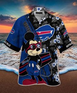 Buffalo Bills Hawaiian Shirt Mickey Floral Pattern Buffalo Bills Gift