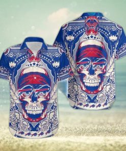 Buffalo Bills Hawaiian Shirt Pharaoh Skull Wolf Flower Buffalo Bills Gift