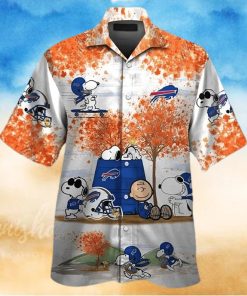 Buffalo Bills Hawaiian Shirt  Snoopy Charlie Brown  Tropical Hawaiian Shirt