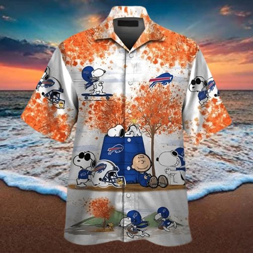 Buffalo Bills Hawaiian Shirt  Snoopy Charlie Brown  Tropical Hawaiian Shirt