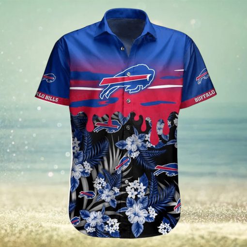 Buffalo Bills Hawaiian Shirt Tropical Floral Buffalo Bills Gift