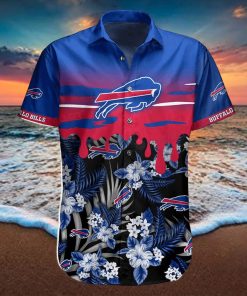 Buffalo Bills Hawaiian Shirt Tropical Floral Buffalo Bills Gift