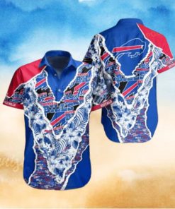 Buffalo Bills Hawaiian Shirt Tropical Flower For Men