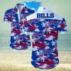 Buffalo Bills Hawaiian Shirt Blue Flower Pink Palm Leaves Buffalo Bills Gift