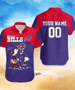 Buffalo Bills Hawaiian Shirt Woodstock Charlie Brown Snoopy Custom Buffalo Bills