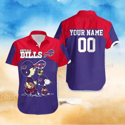 Buffalo Bills Hawaiian Shirt Woodstock Charlie Brown Snoopy Custom Buffalo Bills