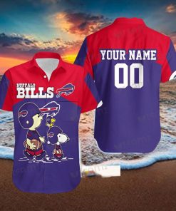 Buffalo Bills Hawaiian Shirt Woodstock Charlie Brown Snoopy Custom Buffalo Bills