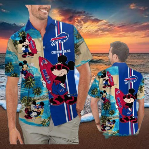 Buffalo Bills Mickey Custom Name Hawaiian Shirt