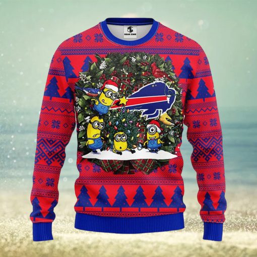 Buffalo Bills Minion Christmas Ugly Sweater