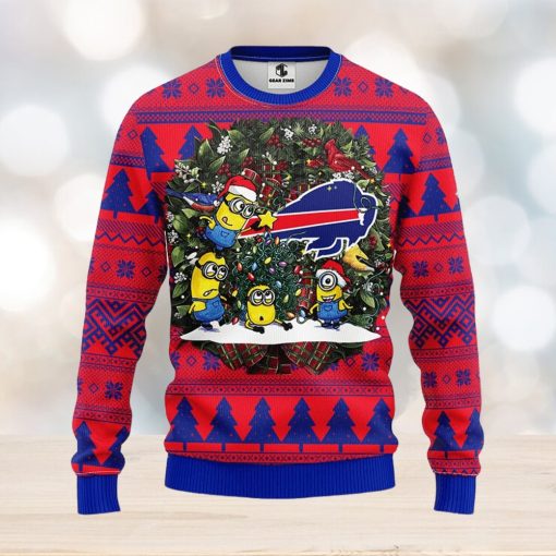 Buffalo Bills Minion Christmas Ugly Sweater