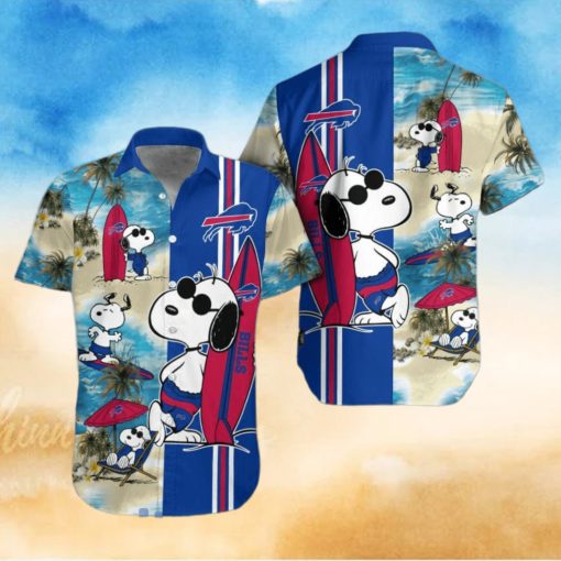 Buffalo Bills Snoopy Surfing Summer Beach Hawaiian Shirt