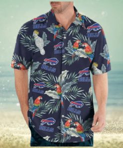 Buffalo Bills Tropical Parrot Hawaiian Shirt  Buffalo Bills Hawaiian Shirt  Buffalo Bills gift for Fan