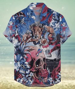 Buffalo Bills Tropical Skull NFL Design 4 Beach Hawaiian Shirt Men And Women For Fans Gift