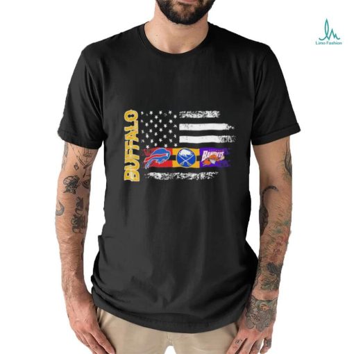 Buffalo Sport Team 2023 American flag Champions Logo shirt