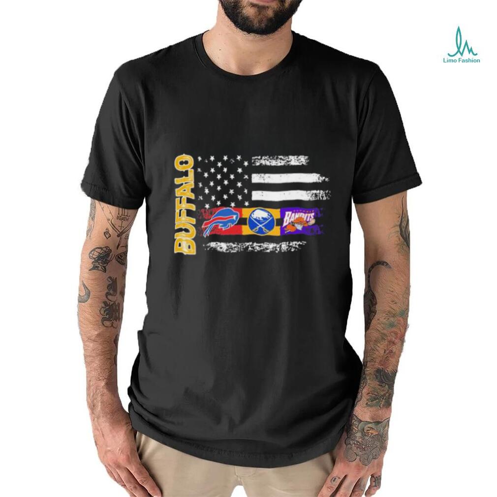 Buffalo Sport Team 2023 American flag Champions Logo shirt Buffalo Sport Team 2023 American flag Champions Logo shirt