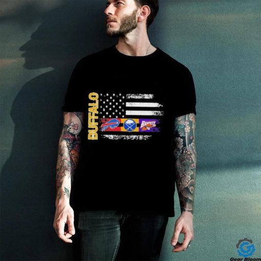 Buffalo Sport Team 2023 American flag Champions Logo shirt