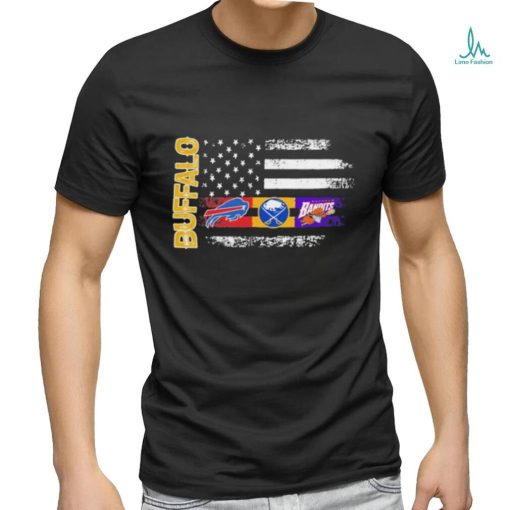 Buffalo Sport Team 2023 American flag Champions Logo shirt
