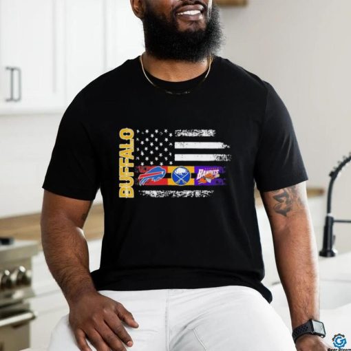Buffalo Sport Team 2023 American flag Champions Logo shirt