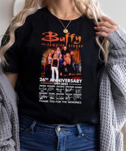 Buffy the Vampire Slayer 26th anniversary 1997 2023 thank you for the memories shirt