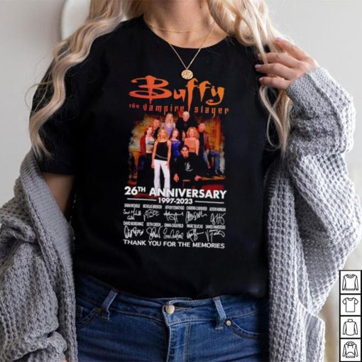 Buffy the Vampire Slayer 26th anniversary 1997 2023 thank you for the memories shirt