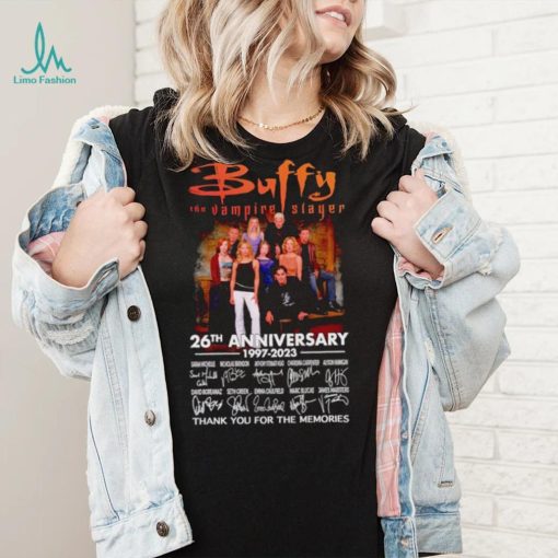 Buffy the Vampire Slayer 26th anniversary 1997 2023 thank you for the memories shirt