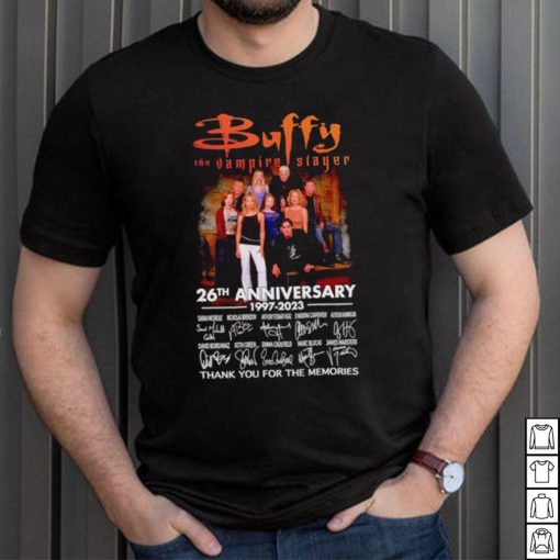 Buffy the Vampire Slayer 26th anniversary 1997 2023 thank you for the memories shirt