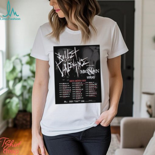 Bullet for My Valentine 2023 Tour Dates Merch, Bullet for My Valentine Concert North American Shirt, Bullet for My Valentine With Mice Of Men And Vended T Shirt