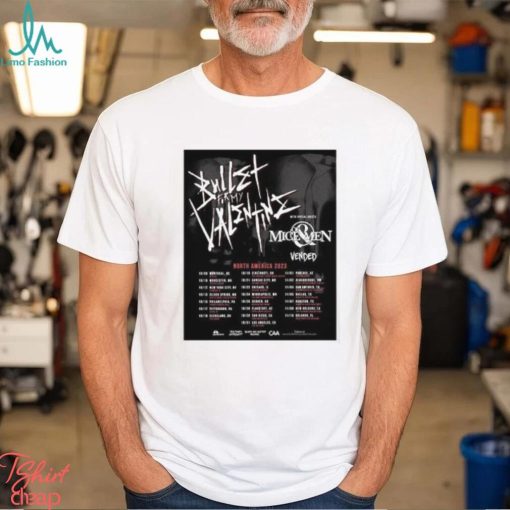 Bullet for My Valentine 2023 Tour Dates Merch, Bullet for My Valentine Concert North American Shirt, Bullet for My Valentine With Mice Of Men And Vended T Shirt