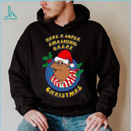 Bullseye TV Dart Show Official Super Smashing Great Christmas T Shirt NAVY
