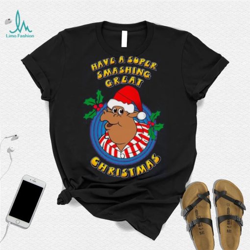 Bullseye TV Dart Show Official Super Smashing Great Christmas T Shirt NAVY