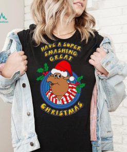 Bullseye TV Dart Show Official Super Smashing Great Christmas T Shirt NAVY