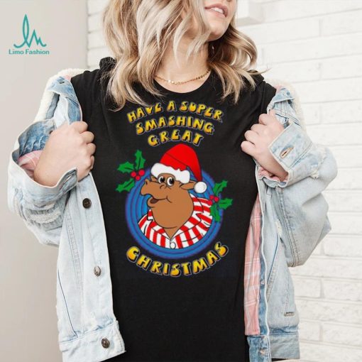 Bullseye TV Dart Show Official Super Smashing Great Christmas T Shirt NAVY