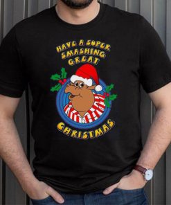 Bullseye TV Dart Show Official Super Smashing Great Christmas T Shirt NAVY