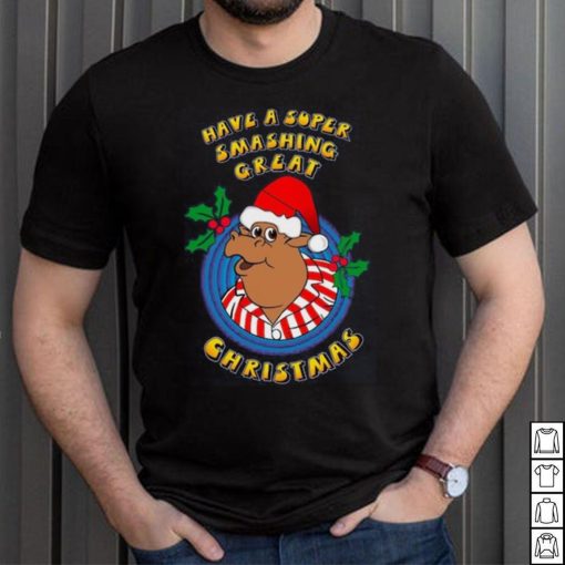 Bullseye TV Dart Show Official Super Smashing Great Christmas T Shirt NAVY