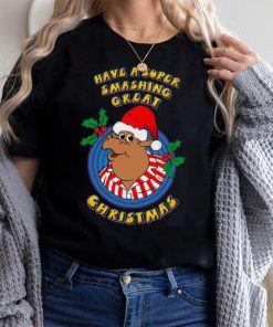 Bullseye TV Dart Show Official Super Smashing Great Christmas T Shirt NAVY