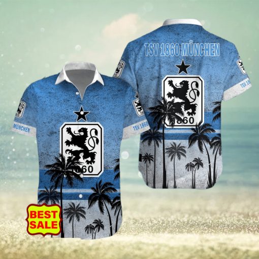 Bundesliga Fans 1860 Munich Logo Hawaiian Shirt And Short Men Women Set