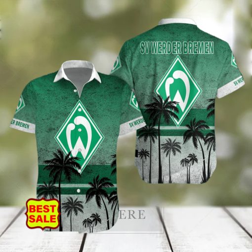 Bundesliga Fans Werder Bremen Logo Hawaiian Shirt And Short Men Women Set hawaiian shirt