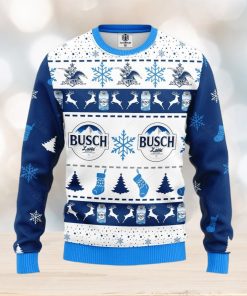 Busch Latte Beer Ugly Knitted Christmas Sweater