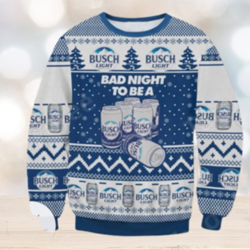 Busch Light Bad Night To Be A Ugly Christmas Sweater