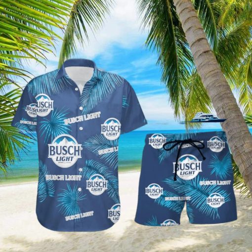 Busch Light Beer Palm Leaves Tropical Hawaiian Shirt And Shorts Unique Summer Gift hawaiian shirt