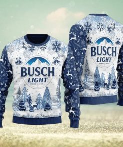 Busch Light Beer Ugly Christmas Sweater Xmas Sweater Christmas