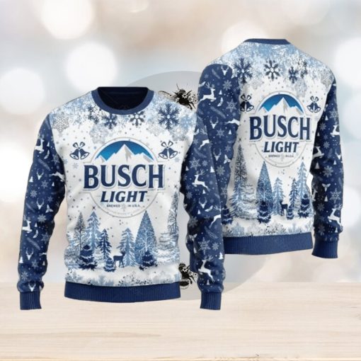 Busch Light Beer Ugly Christmas Sweater Xmas Sweater Christmas