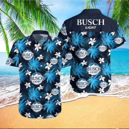 Busch Light Hawaiian Shirt Busch Light Palm Tree Hawaiian Shirt