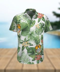 Busch Light Hawaiian Shirt Green Tropical Leaves And Beer  Aloha Shirt