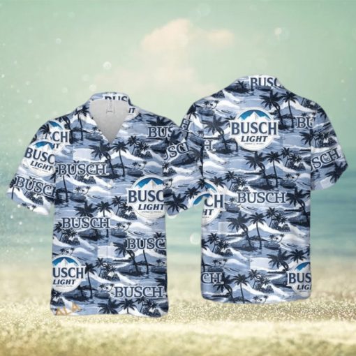 Busch Light Hawaiian Shirt Sea Island Pattern Gift For Beach Lovers  Aloha Shirt