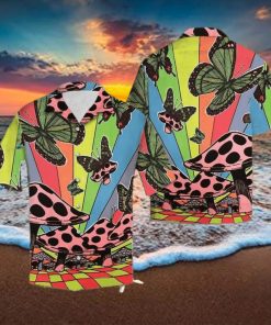 Butterflies And Mushrooms Hawaiian Shirt