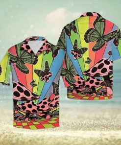 Butterflies And Mushrooms Hawaiian Shirt