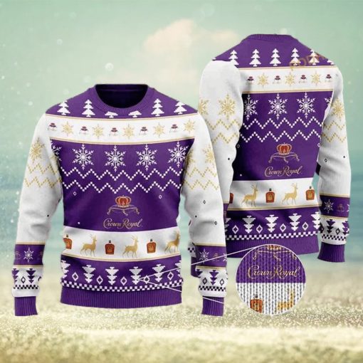 C. Royal Whisky Knitted Christmas Sweater, Xmas Sweater 3D Gift Idea