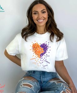 CLEMSON TIGERS TINY HEART SHAPE 2023 T SHIRT